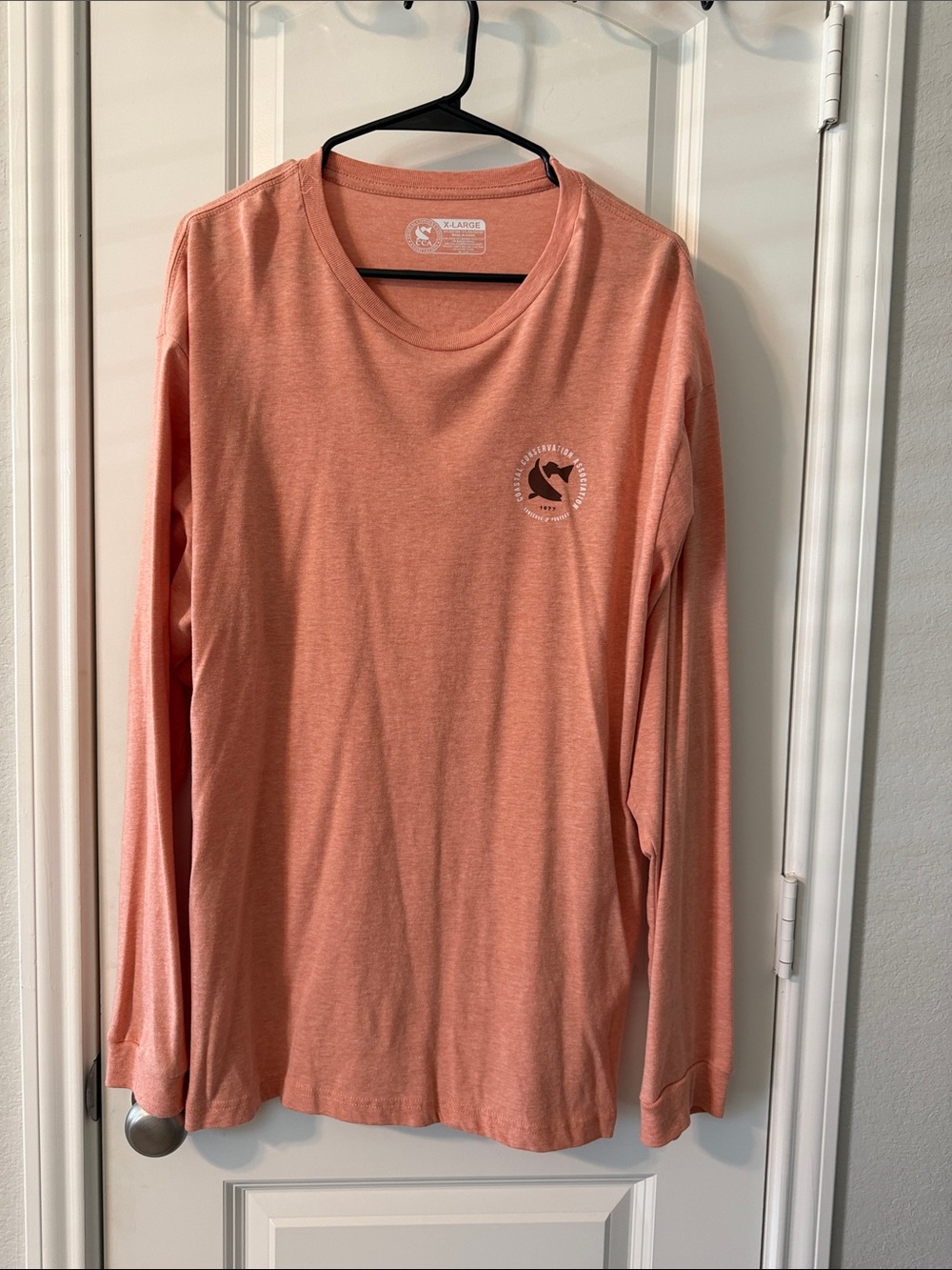 Salt Life Long-Sleeve Tee in Coral Peach
